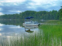 HDR image of the pontoon boat