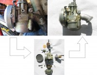 clean_carb Carburetor - First dirty, then after solvent bath, finally reassembled