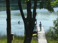 May 29 2010 Kevin Swimming while Al Watches Kevin swims while Al watches
