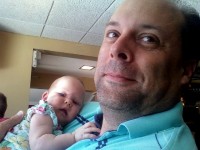 Cell phone picture: Abigail and Kevin