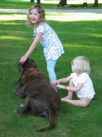 Skylar and Madison relax with Browning