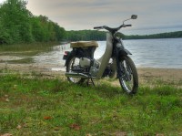 Honda_Super_Cub_HDR_1_resized Little Honda along Thayer Lake