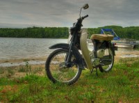 Honda_Super_Cub_HDR_3_resized Little Honda along Thayer Lake